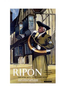 Print Ripon Wakeman Hornblower North Yorkshire