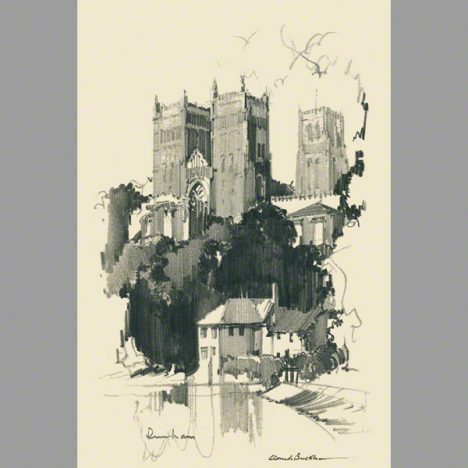 print Durham cathedral