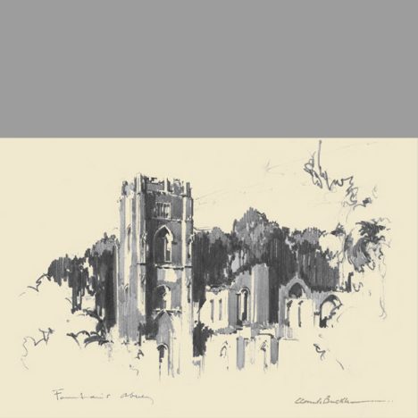 Print of Fountains Abbey