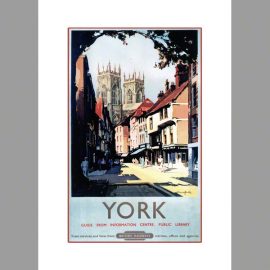 York Minster category railway poster by Claude Buckle
