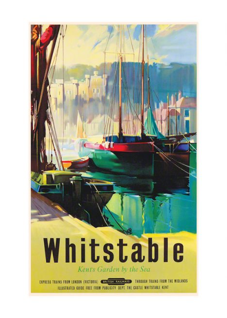Whitstable railway poster by claude buckle