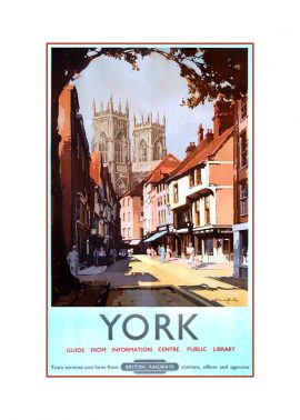 York Minster railway poster by Claude Buckle