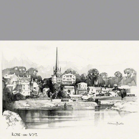 Ross-on-Wye by Claude Buckle and is taken from where the new bridge spans the river.