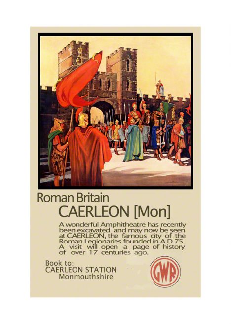 Railway Poster Roman Britain Caerleon